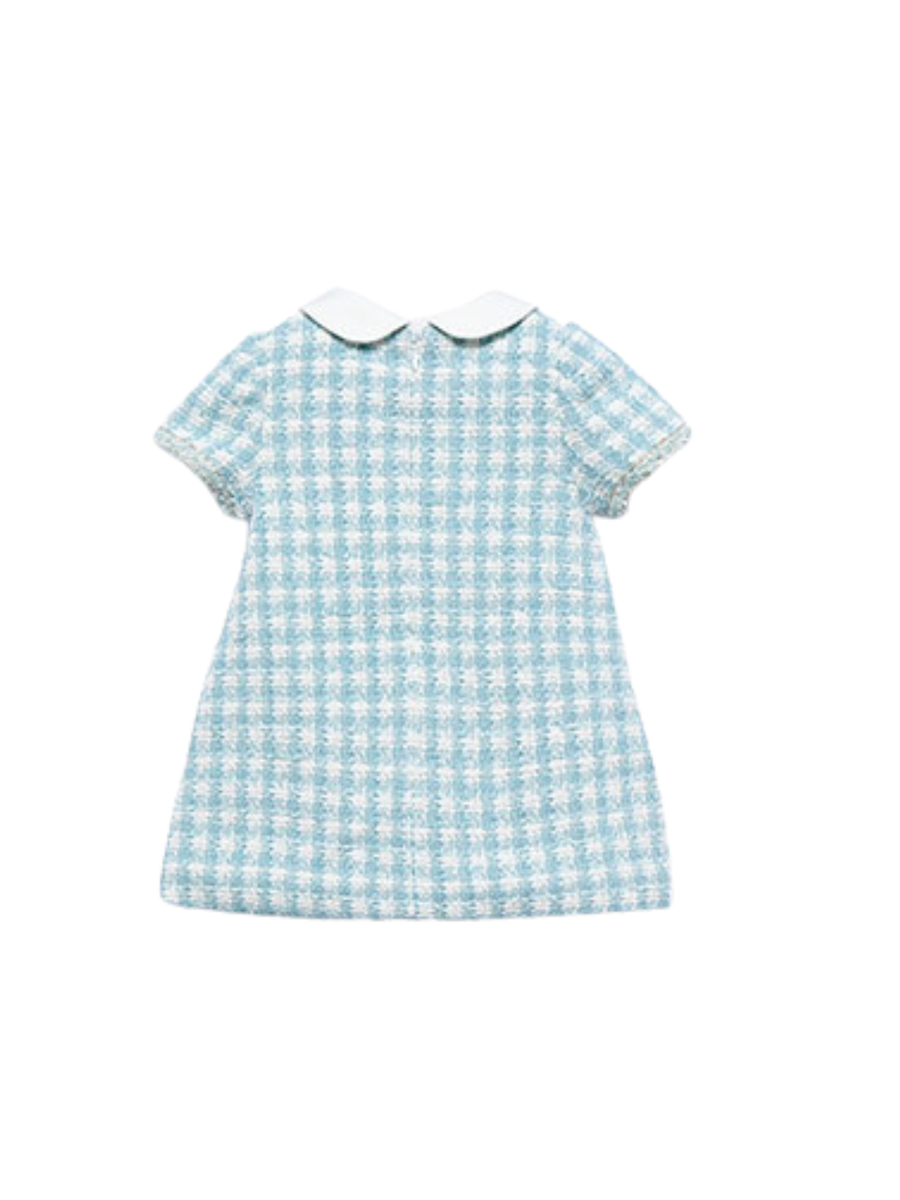 Abito in tweed Abel & Lula azzurro con bottoni decorativi 5511 Acqua Abel & Lula 