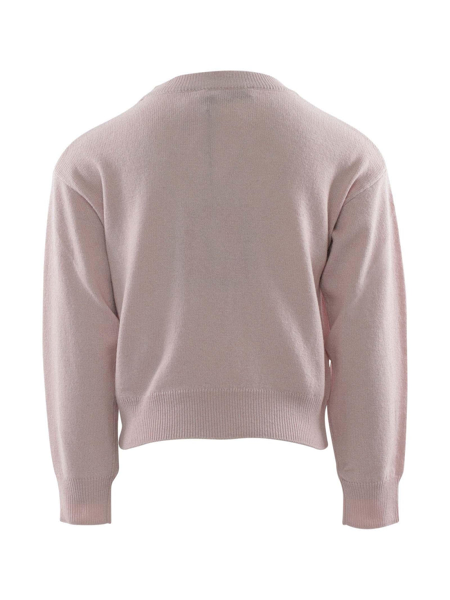 Maglioncino rosa con pietre IF2131MS19N X0454 Miss Blumarine 