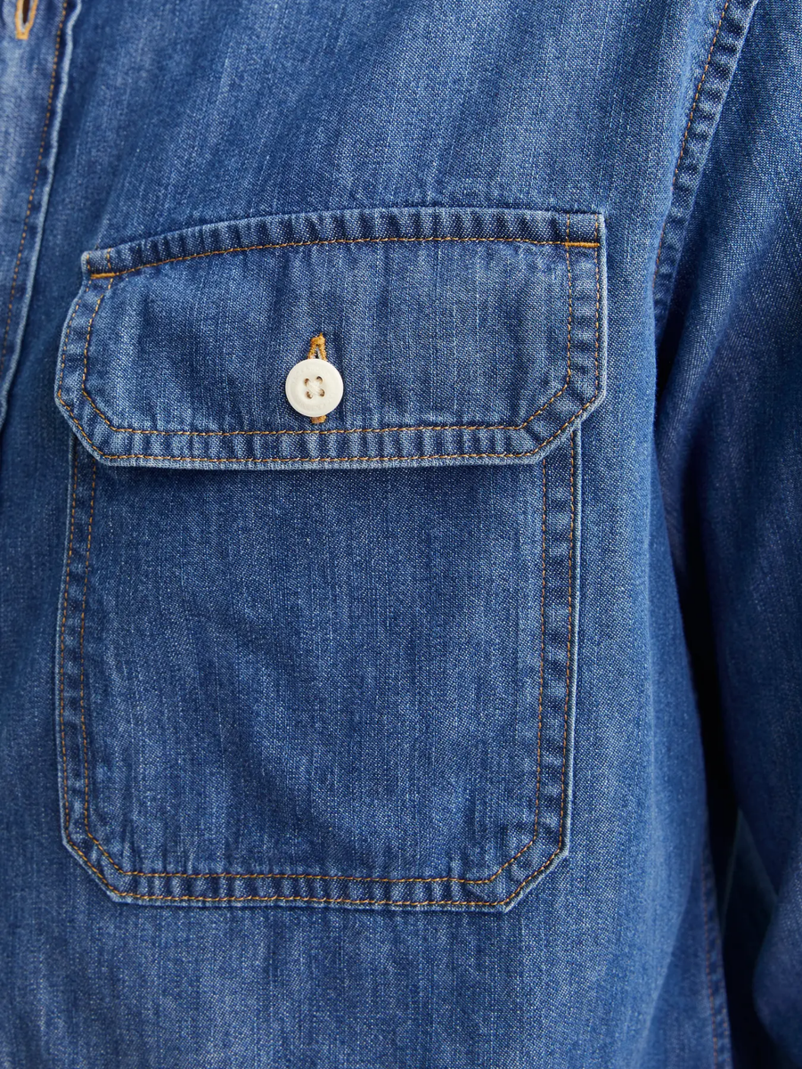 Camicia Jack & Jones blu in denim 12269262 Medium Blue Denim Jack & Jones 