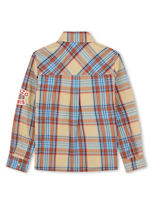 Camicia Kenzo fantasia scozzese con toppe K60809 21D Kenzo 