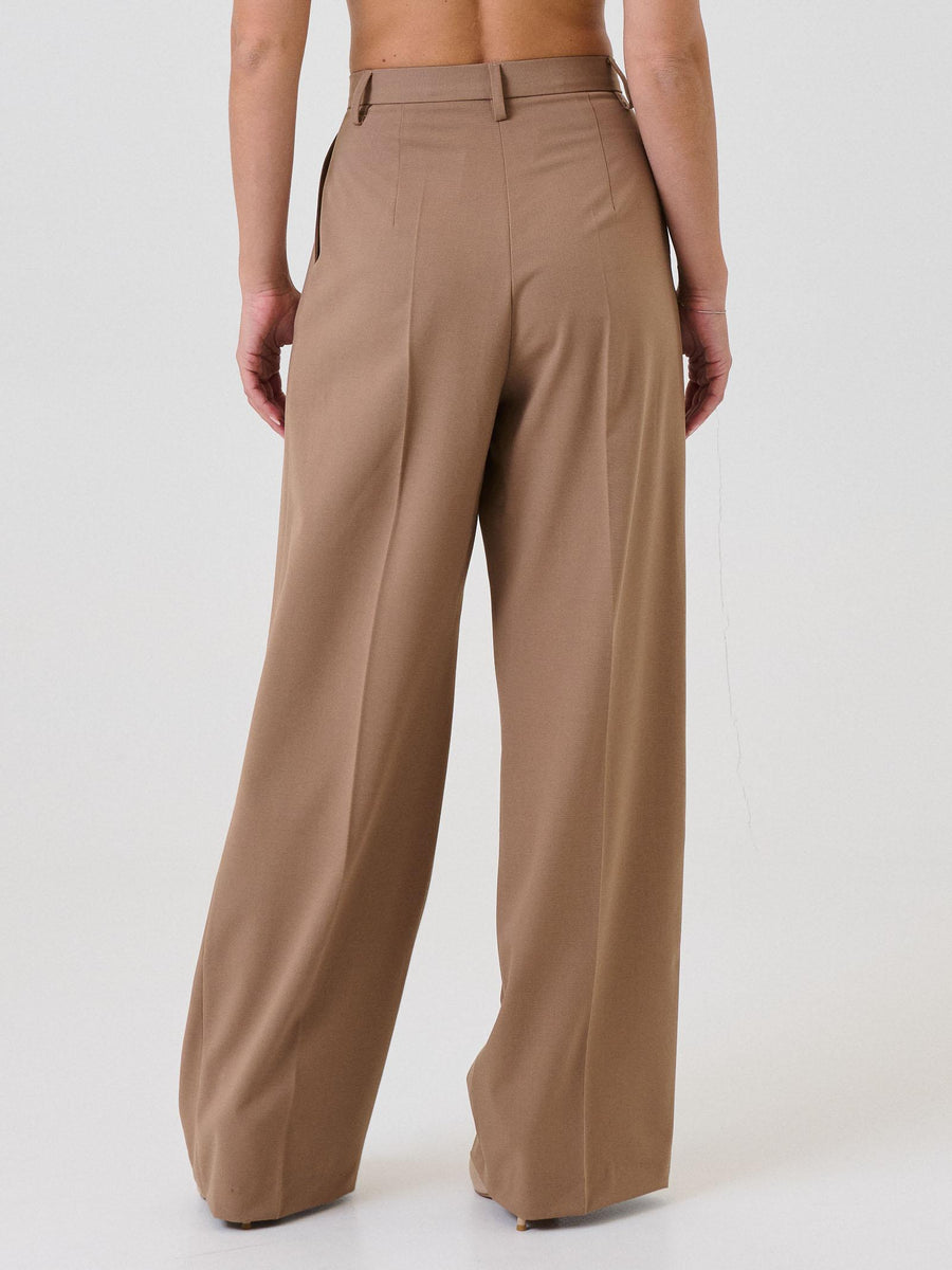Pantalone a zampa Silence Limited cammello con pinces frontali SD2055 CAMEL Silence Limited 