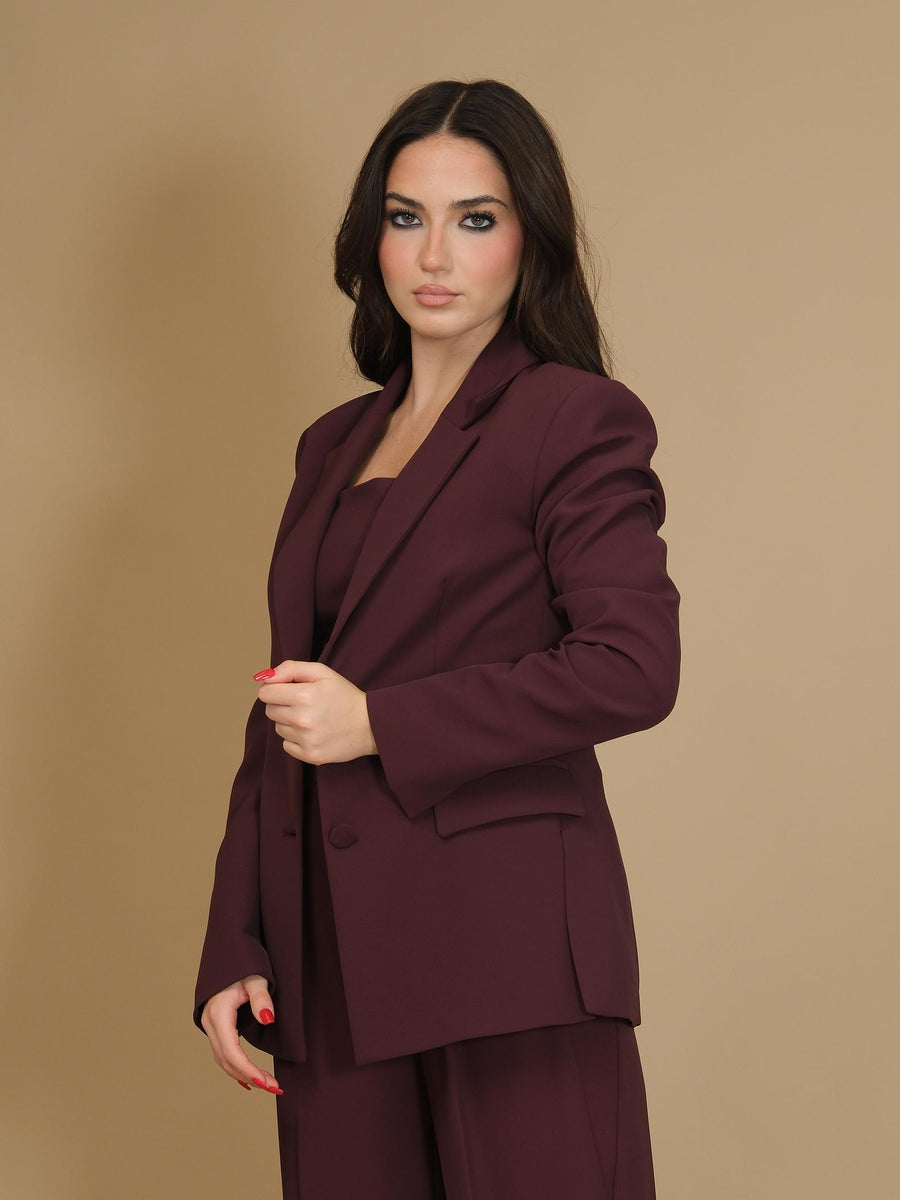 Blazer Imperial melanzana con aperture laterali JAQ8IJX MELANZANA Imperial 