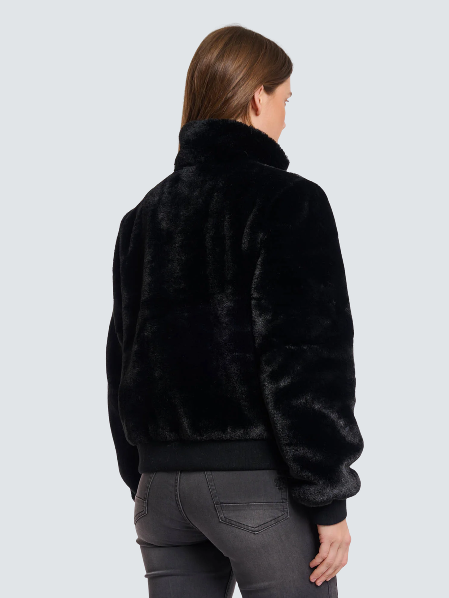 Giubbino in ecopelliccia "Ambra" Rino & Pelle nero Ambra.7002511 Black Rino & Pelle 