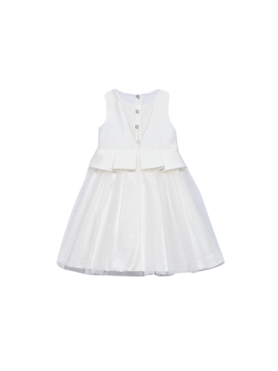 Abito Abel & Lula bianco con corpetto strutturato e gonna in tulle 5034 PAN Abel & Lula 