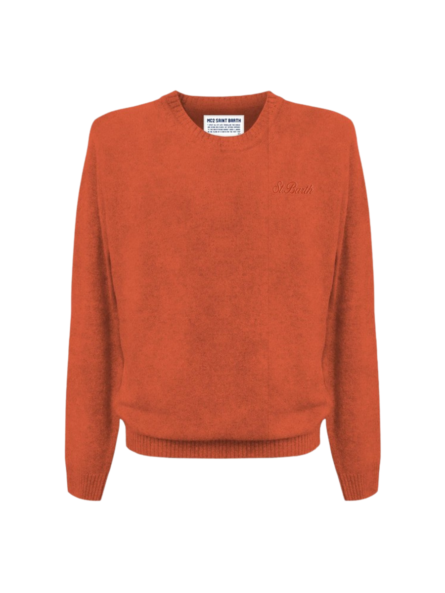 Maglione "stretch 81" Saint Barth arancione REGE003 00703G MC2 SAINT BARTH 