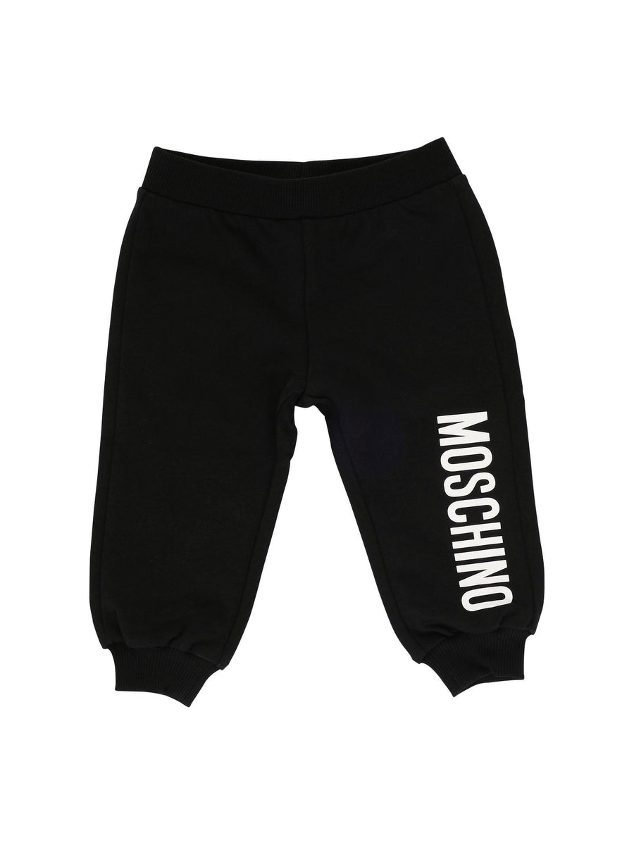 Shorts Moschino neri con logo lettering sulla gamba MUP05G 60100 Moschino 