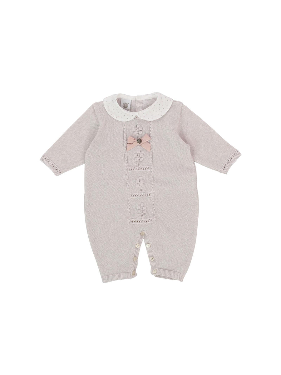 Tutina rosa cipria con ricamo EL1810 C4003 Marlù 