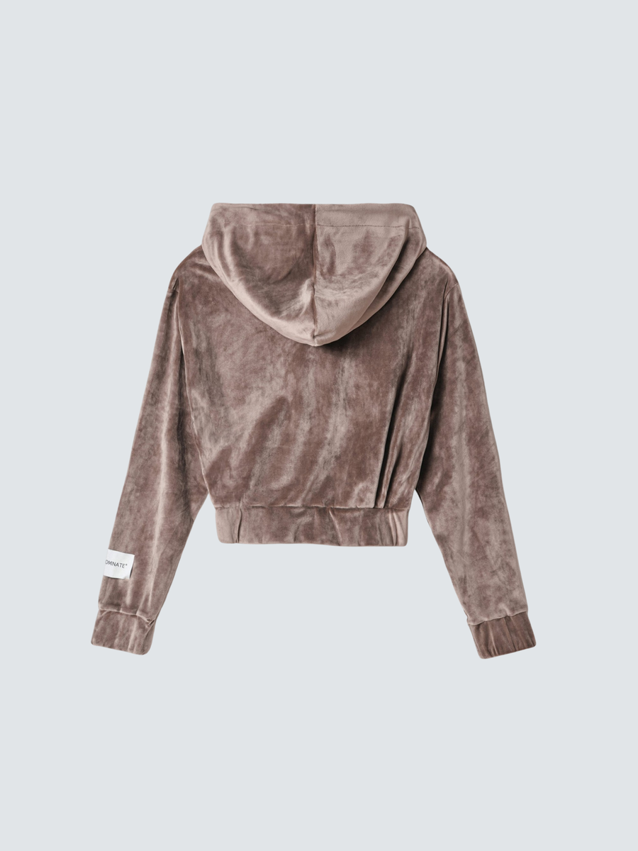 Felpa in ciniglia Hinnominate fango con pences alla balza HMABW02047 MA20 Hinnominate 