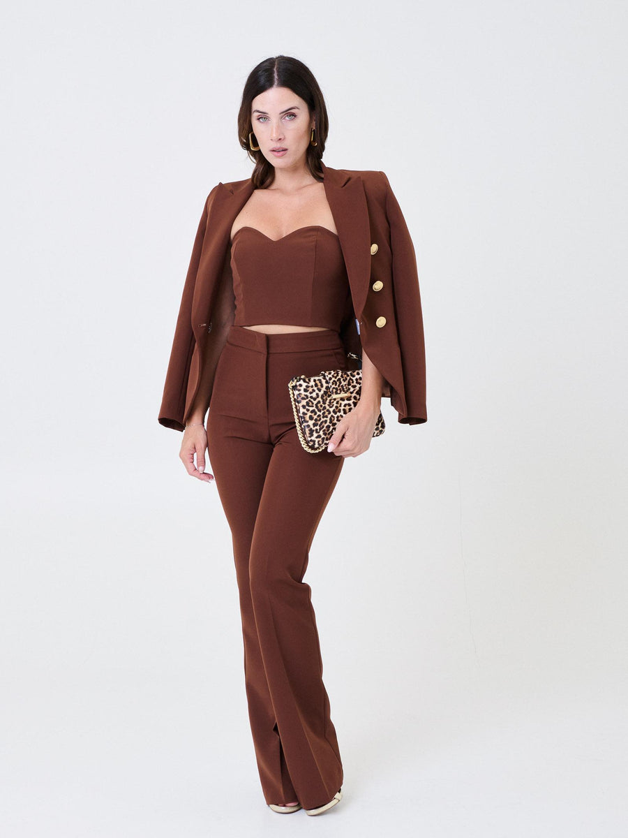 Top a cuore Silence Limited marrone NP1019GOLD BROWN Silence Limited 