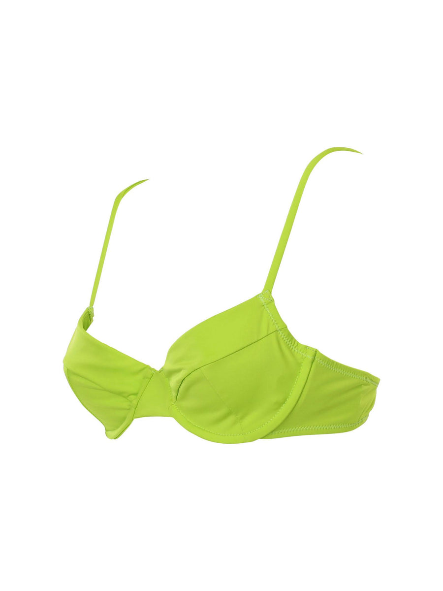 Costume a balconcino verde acido con smalto coordinato BE00001 07203D MC2 SAINT BARTH 