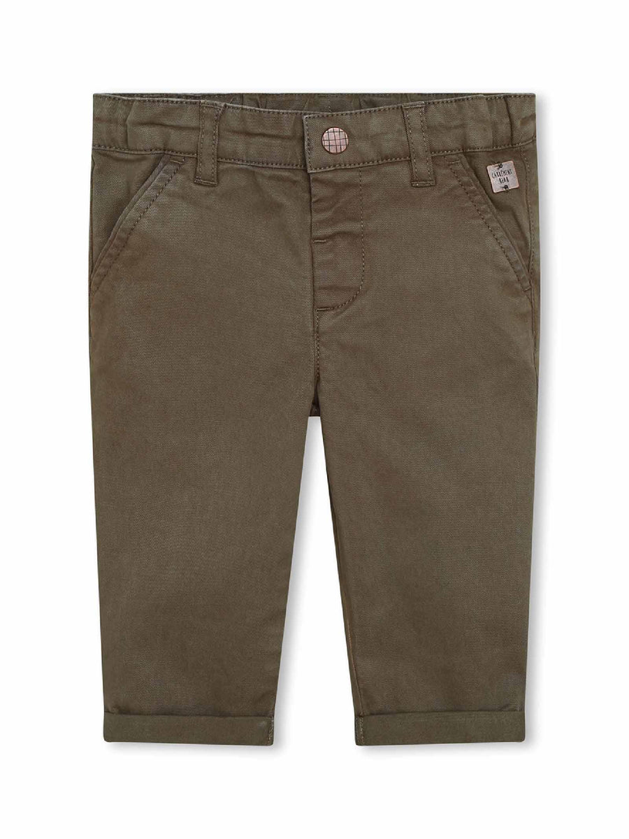 Pantalone slim fit verde militare Y04157 653 Carrement Beau 