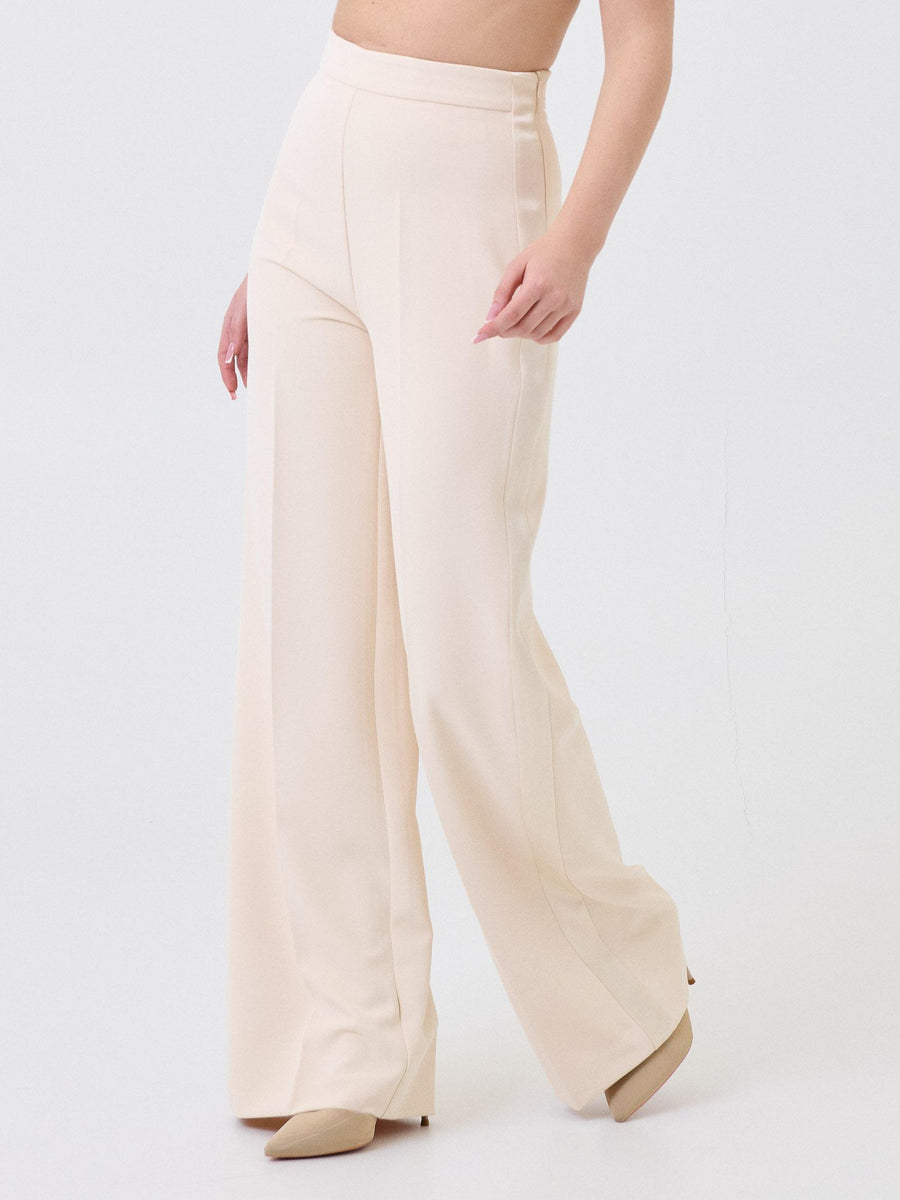 Pantalone Silence Limited crema con bande laterali in raso PA2211 CREAM Silence Limited 