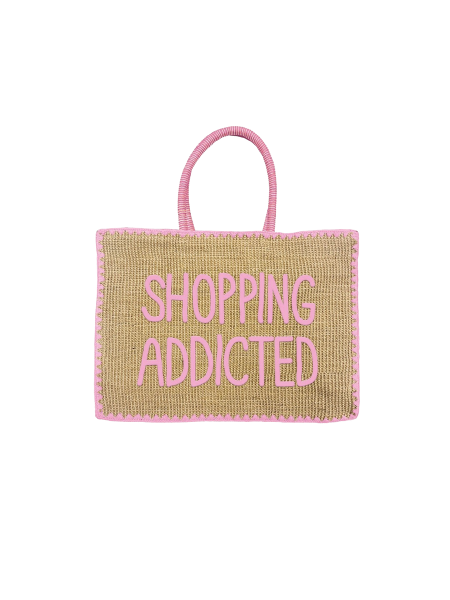 Borsa "vivian mid jute" Saint Barth beige shopping addicted VIV0011 00155H MC2 SAINT BARTH 