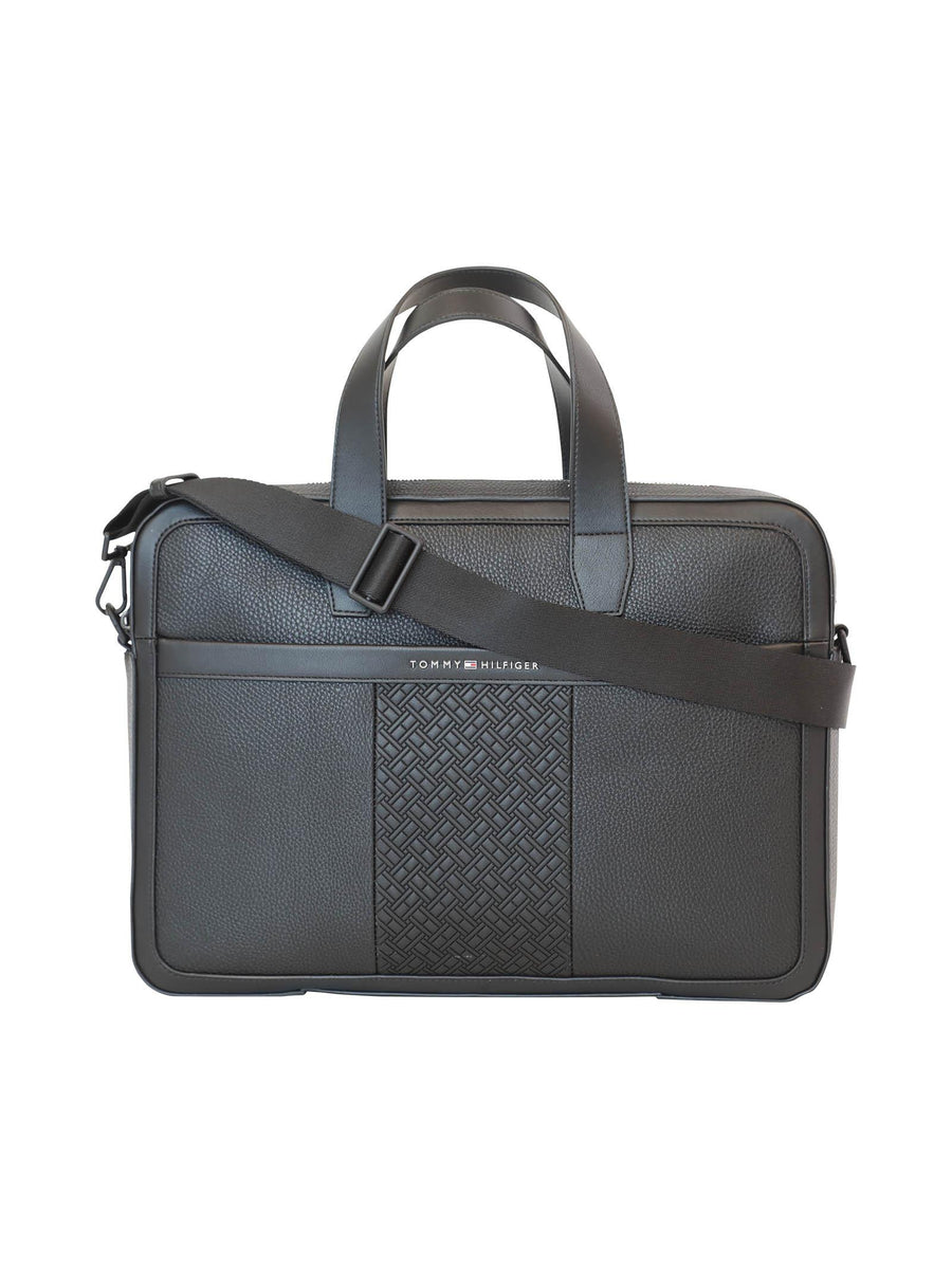 Borsa per laptop con bandierine ripetute AM0AM09150 BDS Tommy Hilfiger 