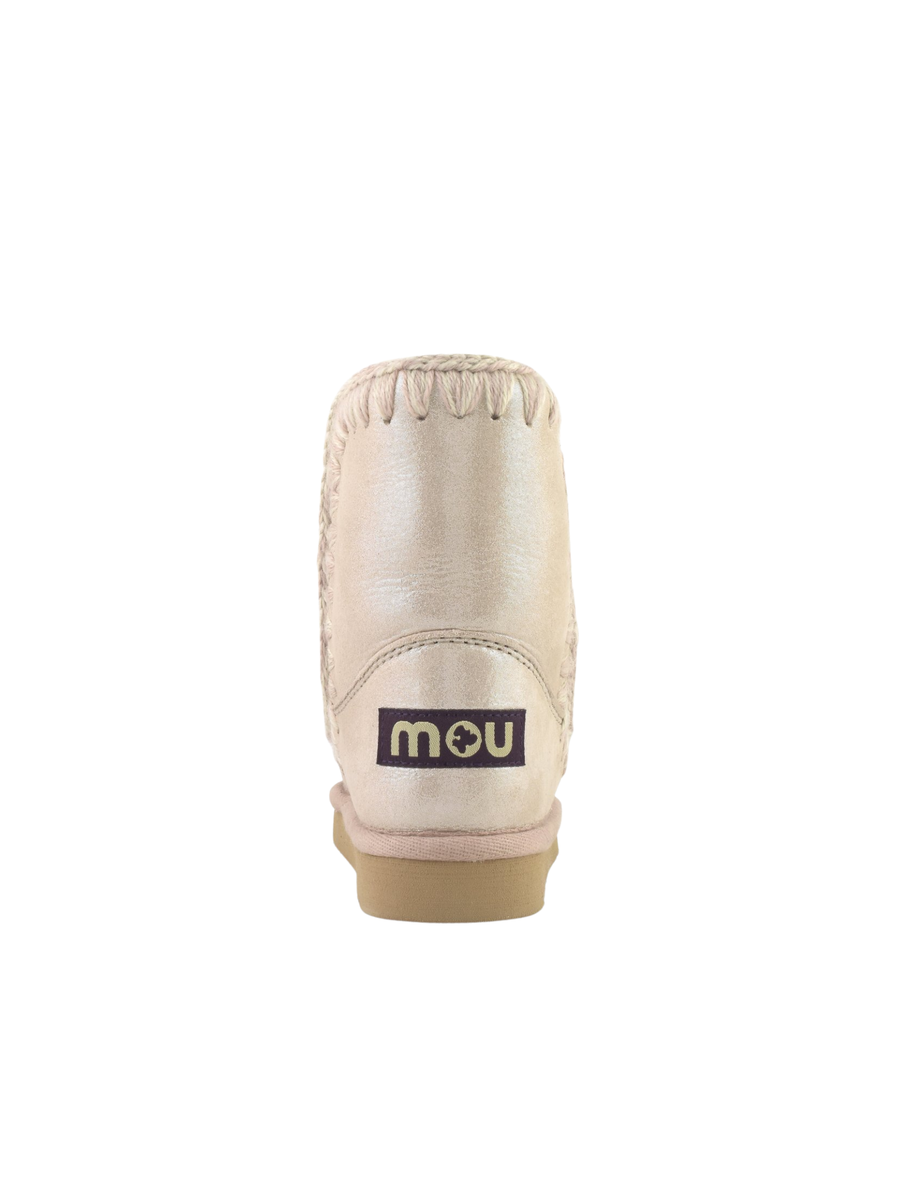 Mou "Eskimo Kid Special Leather"  microglitter rosa e beige MU.FK101000C MGROBE Mou 