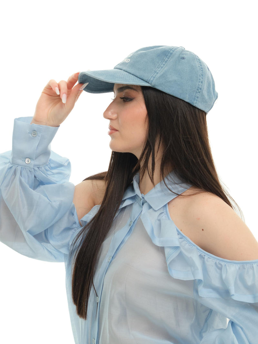 Berretto "baseball" Vicolo azzurro con ricami AD0065 AZZ Vicolo 