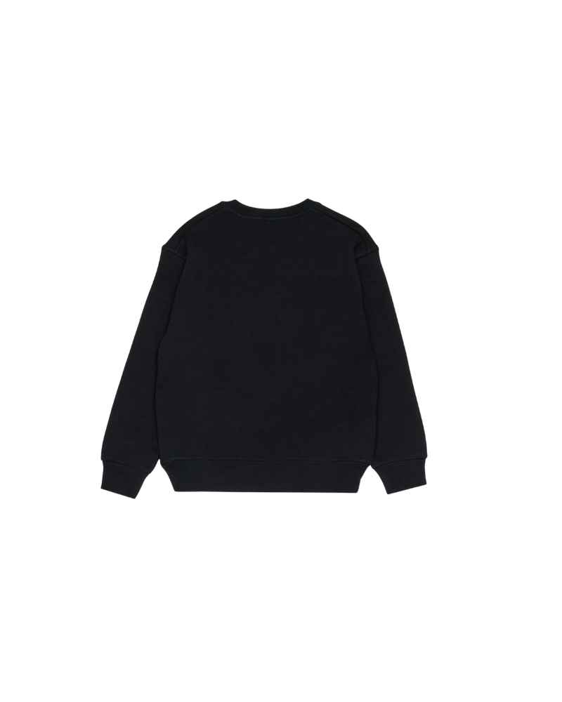 Felpa Dsquared nera con logo DSQ2 a contrasto DQ3017 DQ900 Dsquared 