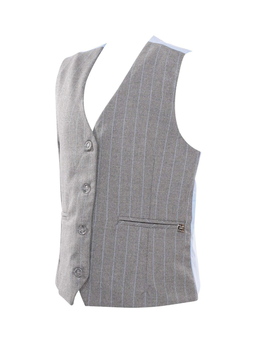 Gilet Manila Grace grigio melange gessato MFJF24J141 UNI Manila Grace 