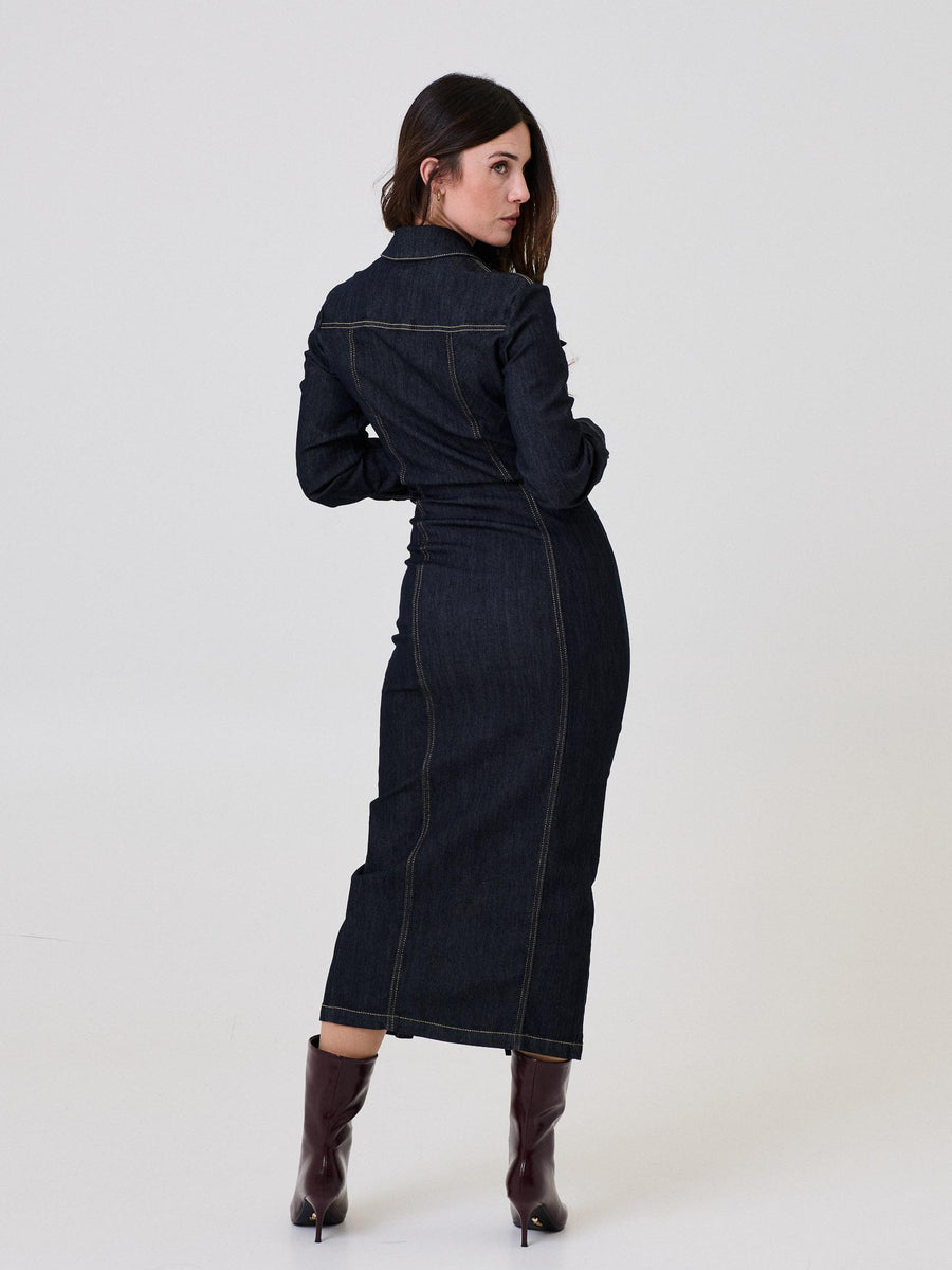 Abito chemisier Vicolo in denim DF5085 DNM Vicolo 