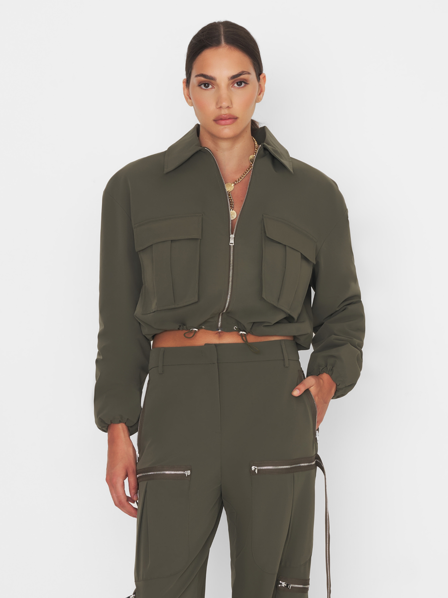 Bomber "Pocket" Silence Limited verde militare SD5072 MILITARY Silence Limited 