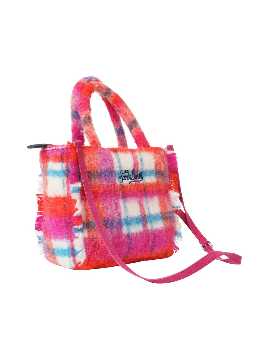 Borsa Colette effetto lana a fantasia Tartan multicolor COL0015 10189E MC2 SAINT BARTH 