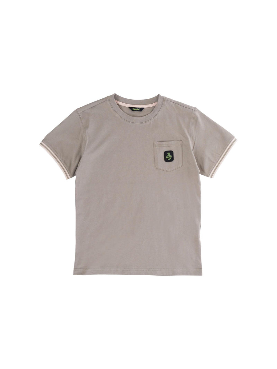 T-Shirt Refrigiwear salvia con taschino e patch logo 107TRMJS25 SALVIA Refrigiwear 