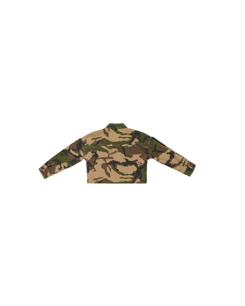 Giubbino reversibile Lulù Miss Grant verde militare LL4016 MIMET Lulù by Miss Grant 