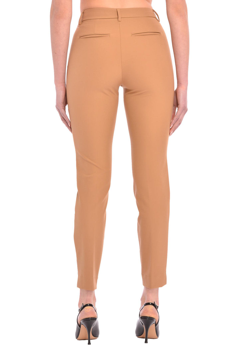 Pantalone beige tk america JANIS3759 NUDE RAYURES NOIR 