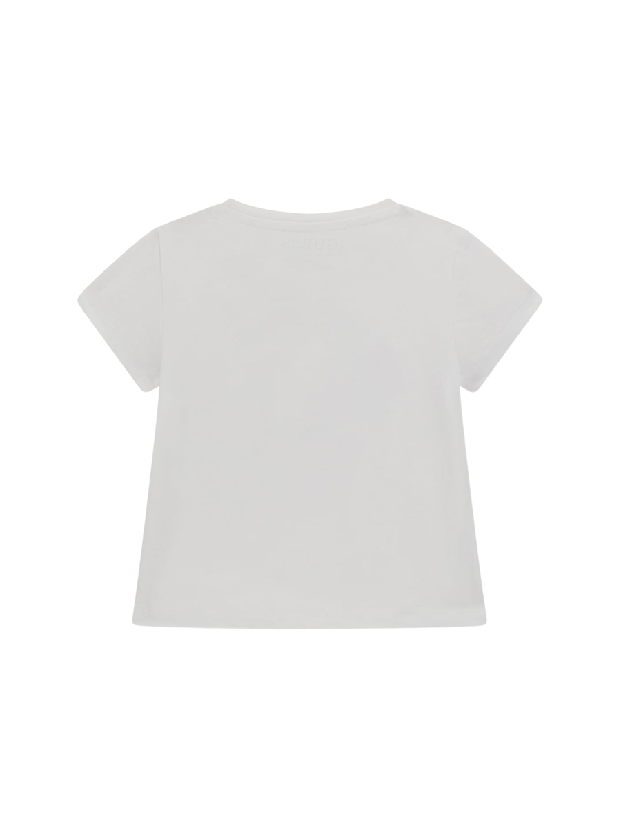 T-Shirt Guess bianca con stampa G floreale A5GI02K6YW4 G011 Guess 