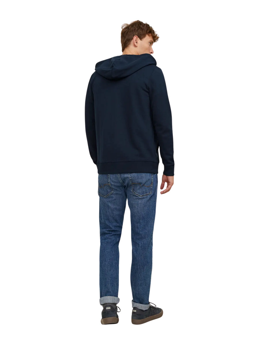 Felpa con zip Jack & Jones blu navy 12181901 Navy Blazer REG Jack & Jones 