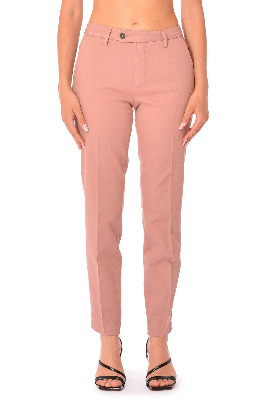 Pantalone capri rosa JANIS2895 ROS RAYURES NOIR 