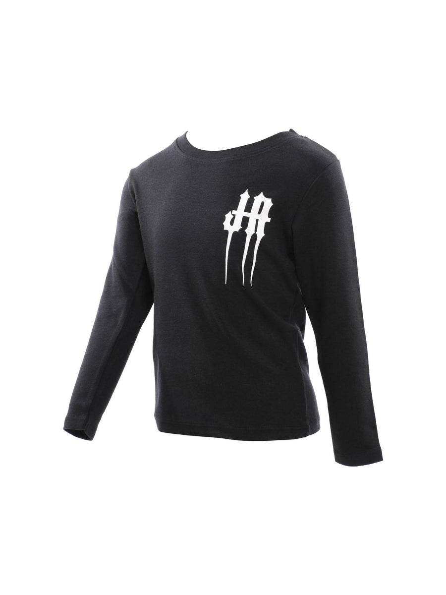 T-Shirt John Richmond maniche lunghe nera con logo gotico RBA24023TS BLK John Richmond 