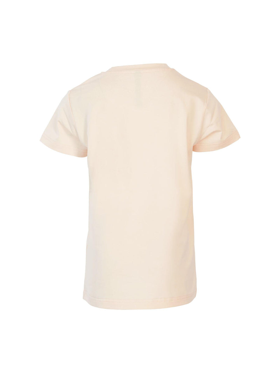 T-shirt rosa con logo e brillantini neri MG2752 ROSA Manila Grace 