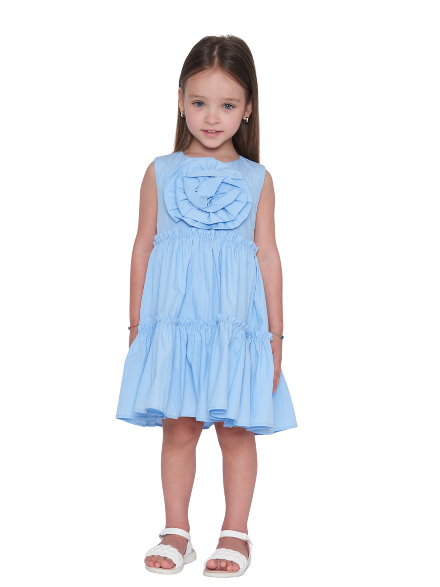 Abito a balze Tobetoo celeste 369ATBS25 CELESTE Tobetoo 