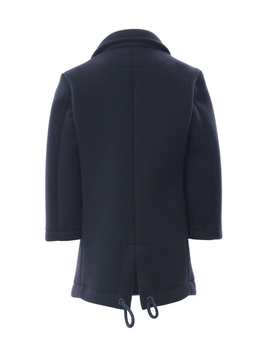 Cappotto blu doppiopetto P3182 BLU Paolo Pecora 