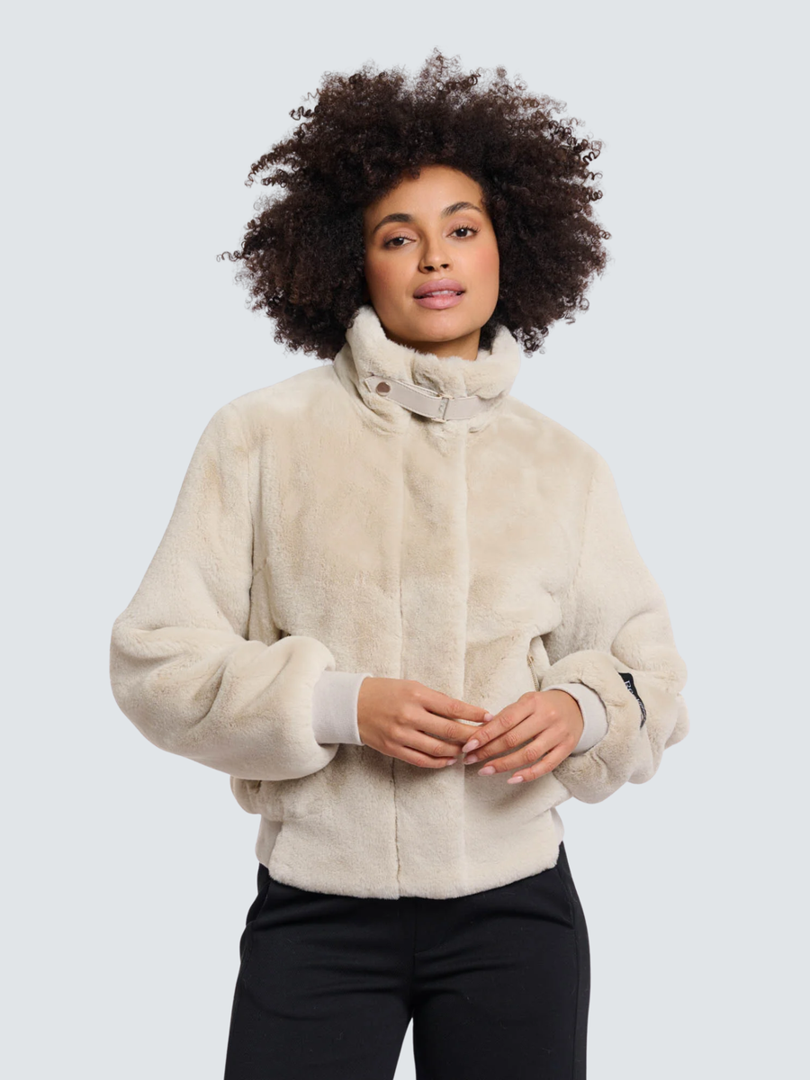 Giubbino in ecopelliccia "Ambra" Rino & Pelle beige Ambra.7002511 Birch Rino & Pelle 