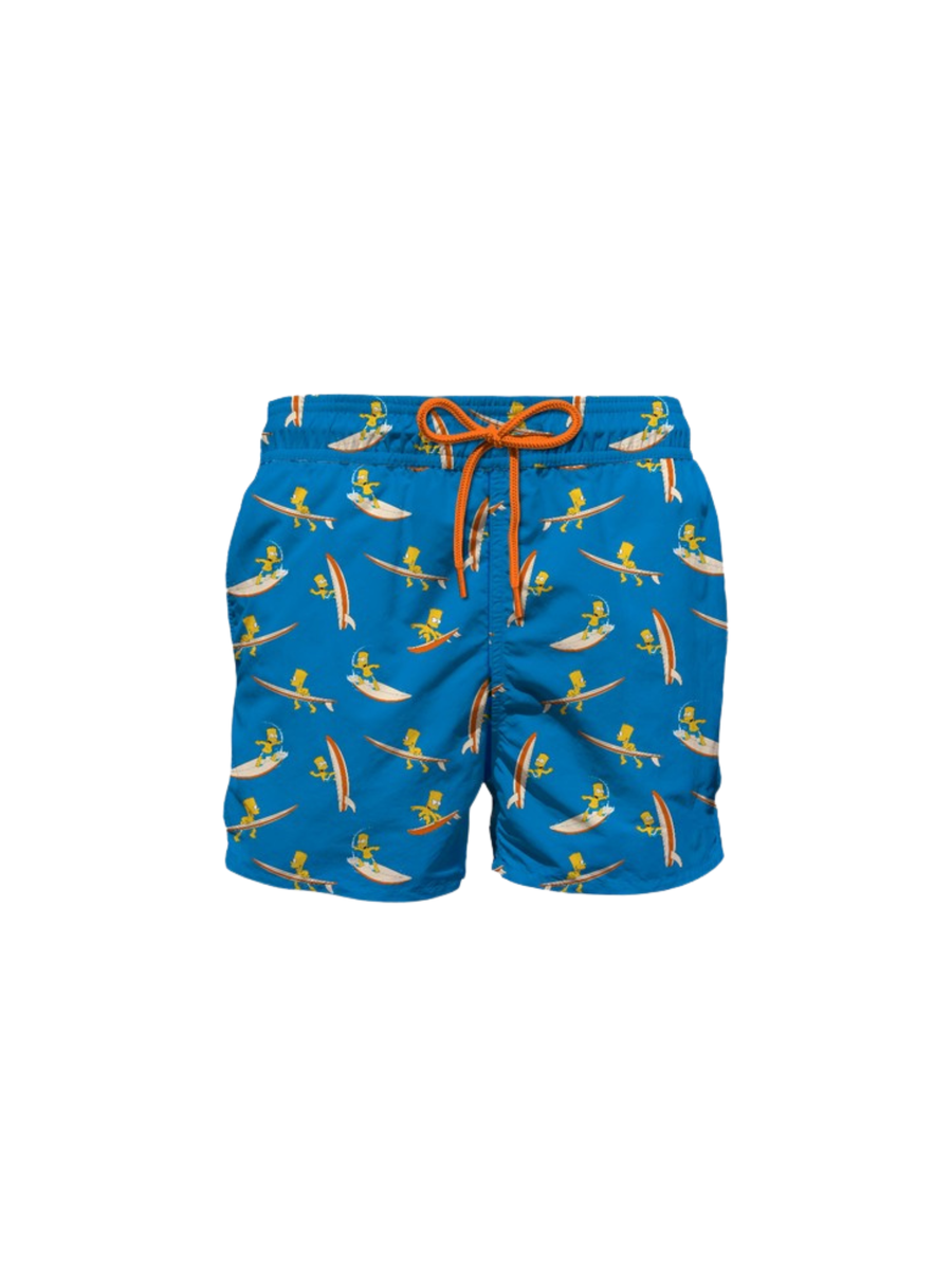 Costume MC2 Saint Barth "Jean lighting" azzurro stampa Bart Simpson Surfer JEA0004 04488H MC2 SAINT BARTH 