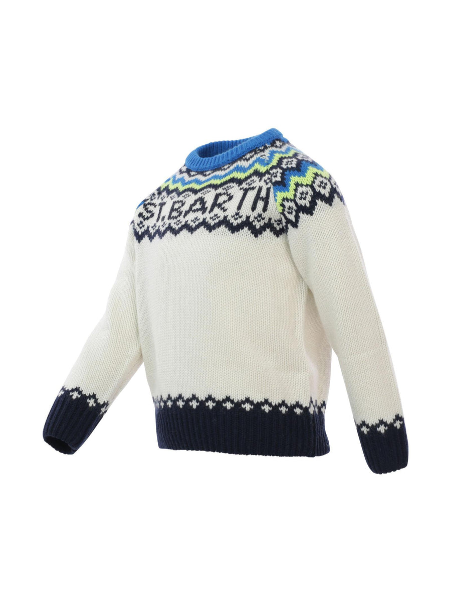 Maglioncino panna e blu Icelandic DOUGLAS 00133C MC2 SAINT BARTH 