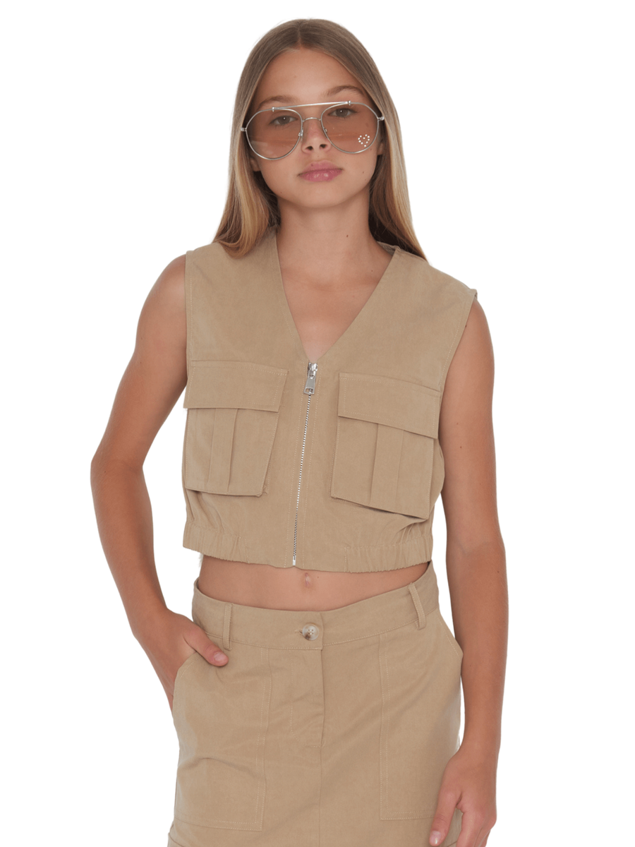 Top smanicato Tobetoo biscotto con tasconi 191JTFJS25 BISCOTTO Tobetoo 