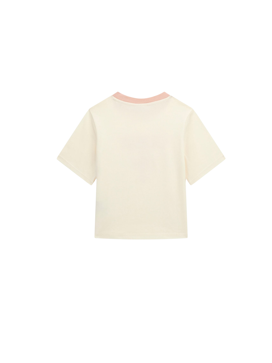 T-Shirt Guess panna con dettagli rosa J5YI44I3Z14 G1O6 Guess 