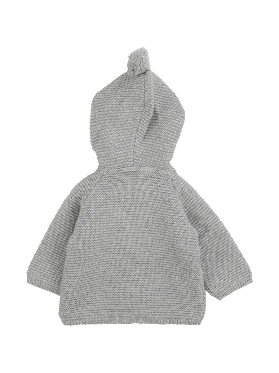 Cardigan grigio lavorato a maglia Y96069 GRI Carrement Beau 