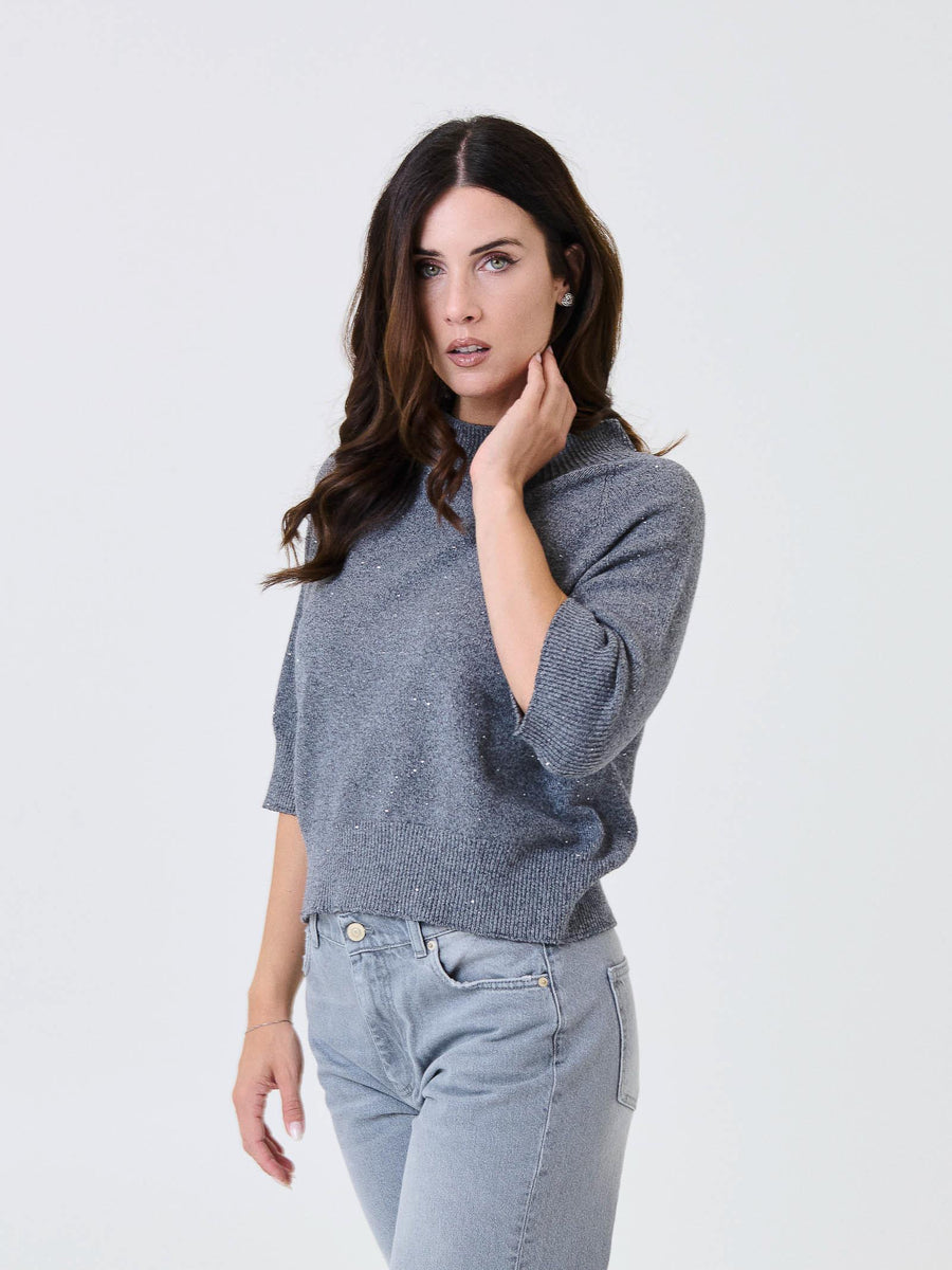 Maglione a 3/4 Kontatto grigio 3M0903C GRIGIO kontatto 