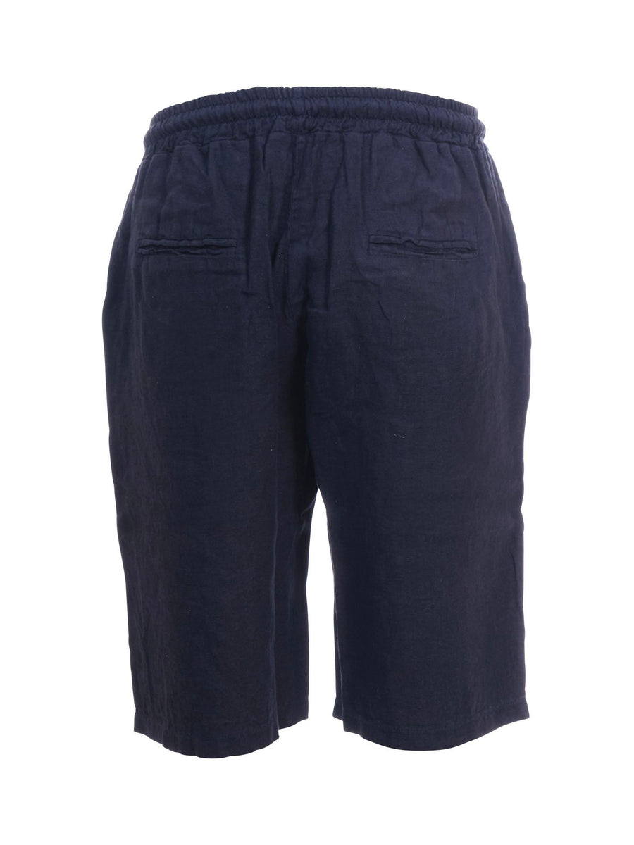 Bermuda in lino Portofino blu PB215 BLU Portofino 