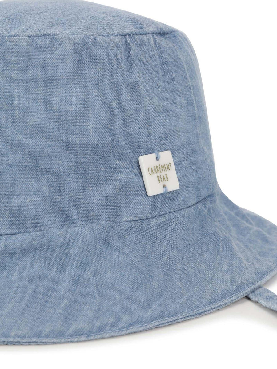 Cappello denim con nastro Y01028 DENIMSCURO Carrement Beau 
