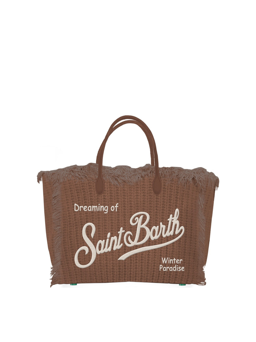 Borsa Colette Saint barth marrone effetto maglia COL0039 01042I MC2 SAINT BARTH 