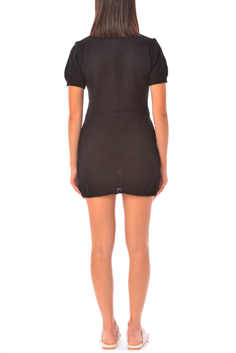 Abito tubino in maglia nero DESY BLK Lakore 