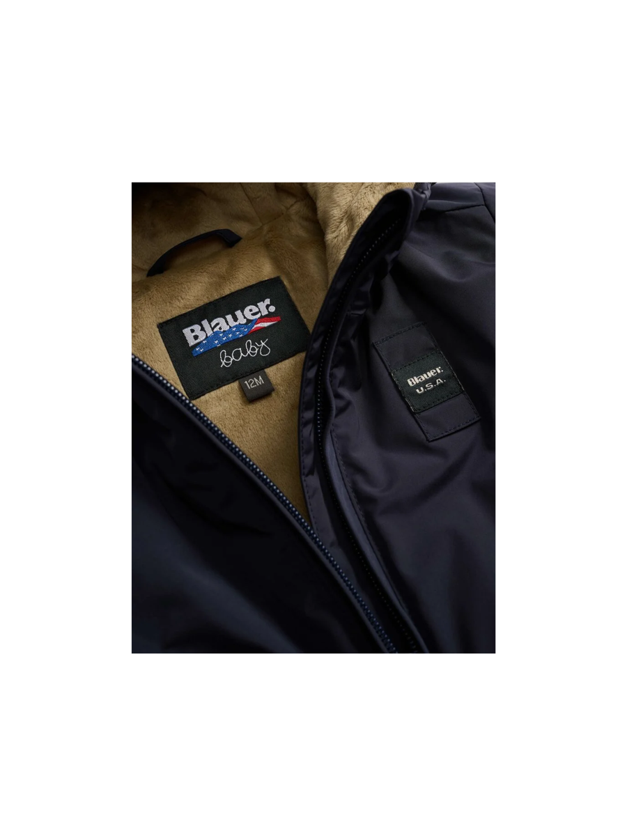Giubbino "Edith baby" Blauer blu con interno in pelliccia 25WBBXC02454 888 Blauer 