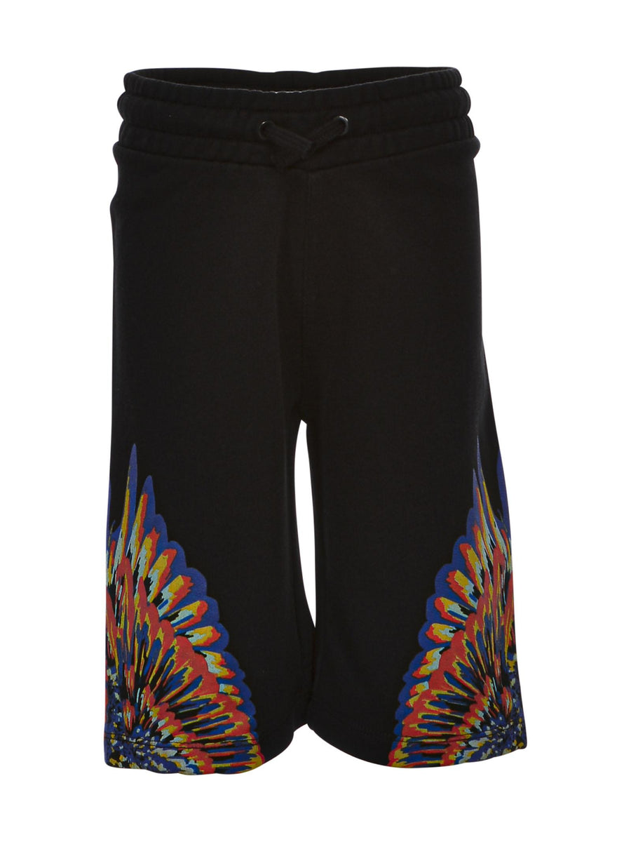 Bermuda nero wings multicolor CBCI001S22FLE003 1084 Marcelo Burlon 