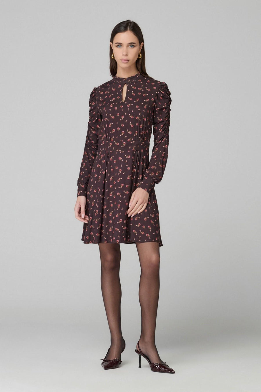 Abito corto "Mia" Mar De Margaritas marrone fantasia floreale MMABW01274 MA59 Mar De Margaritas 