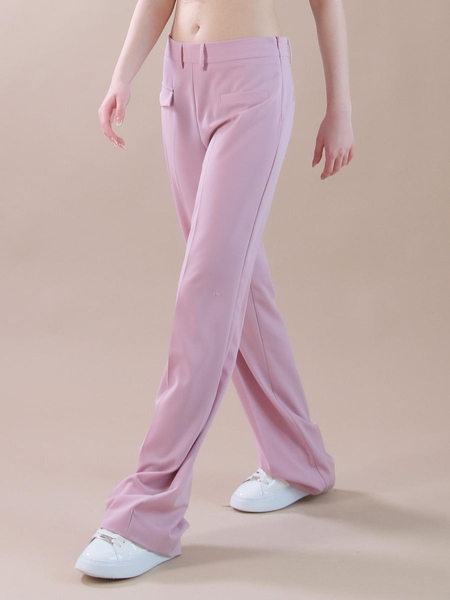 Pantaloni dritti rosa con finti taschini e pattina P4S8HOF ROSA Imperial 